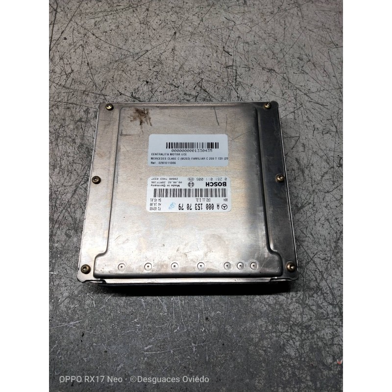 Recambio de centralita motor uce para mercedes clase c (w203) familiar c 200 t cdi (203.204) referencia OEM IAM 0281011006 A0001