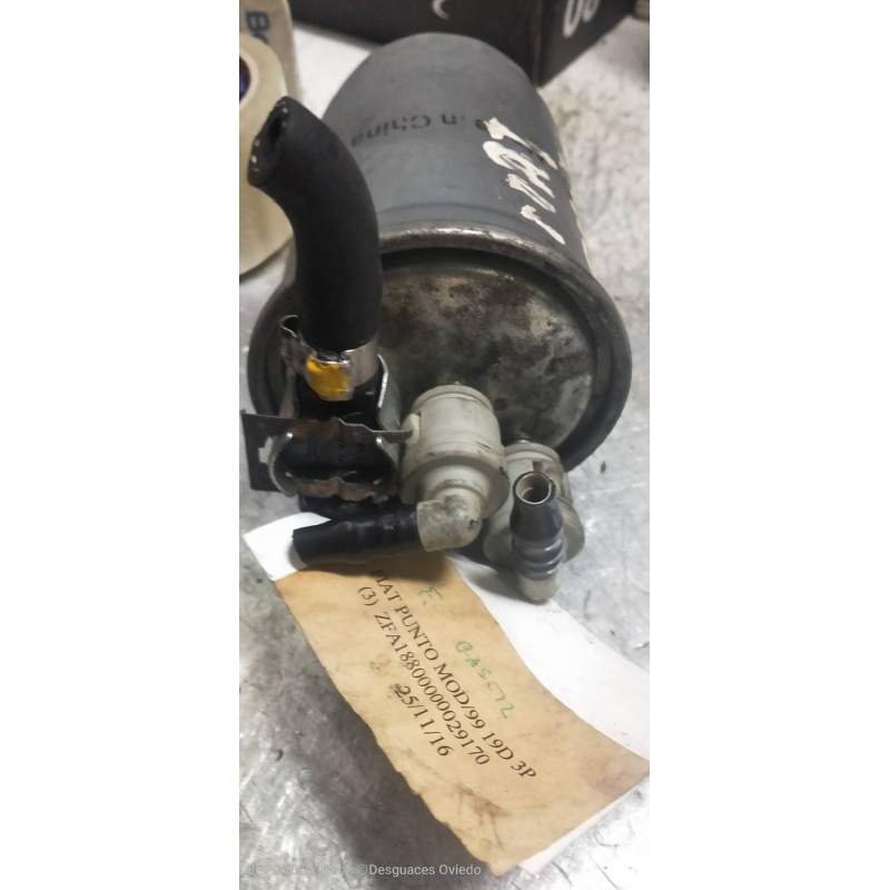 Recambio de filtro gasoil para fiat punto berlina (188) 1.9 diesel eco referencia OEM IAM   