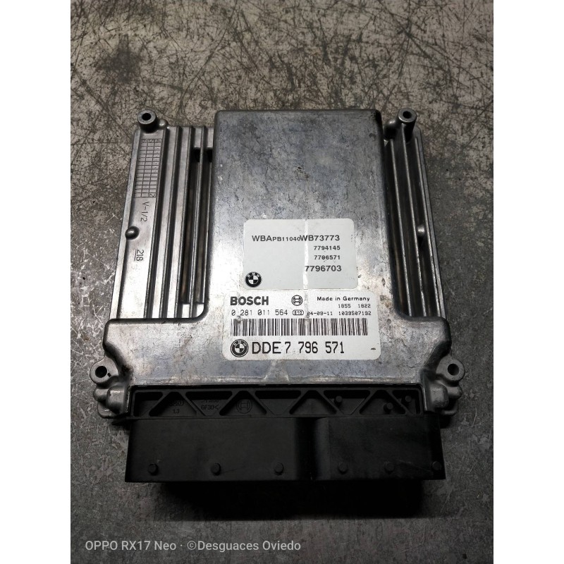 Recambio de centralita motor uce para bmw x3 (e83) 2.0 16v diesel cat referencia OEM IAM 0281011564 DDE7796571 