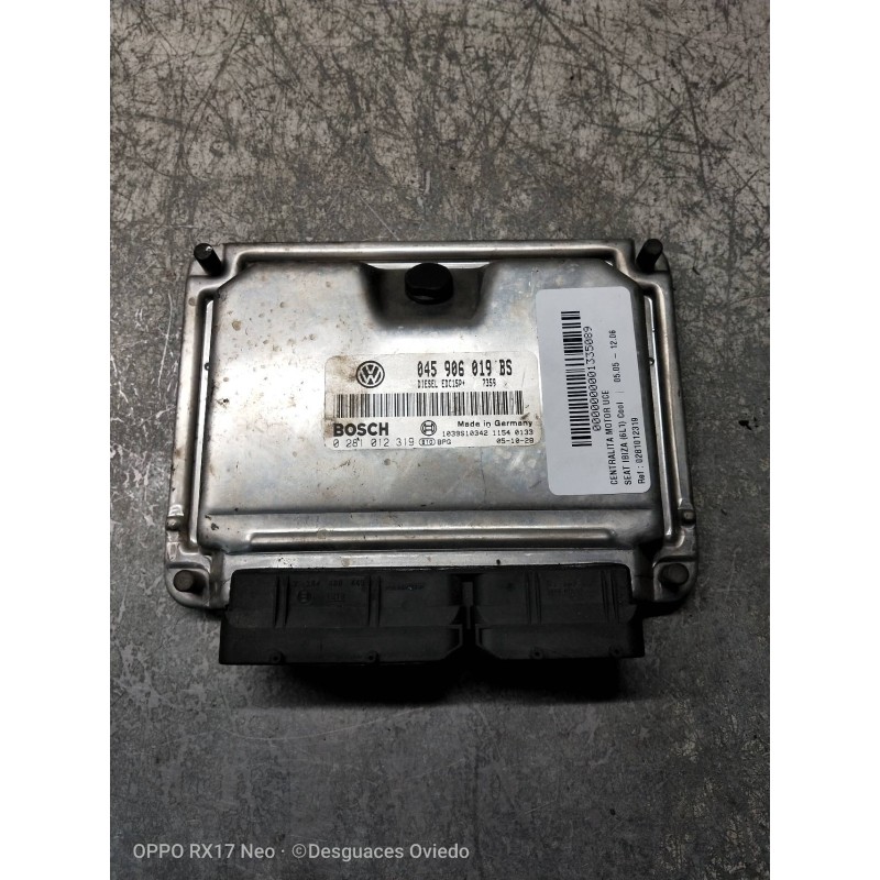 Recambio de centralita motor uce para seat ibiza (6l1) cool referencia OEM IAM 0281012319 045906019BS EDC15P