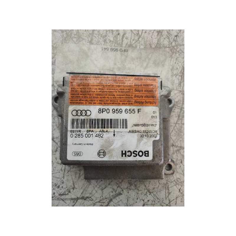 Recambio de centralita airbag para audi a3 (8p) 2.0 tdi ambiente referencia OEM IAM 0285001482 8P0959655F 2004