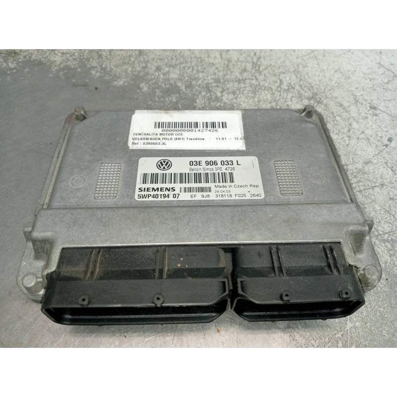 Recambio de centralita motor uce para volkswagen polo (9n1) trendline referencia OEM IAM 03E906033L 5WP4019407 