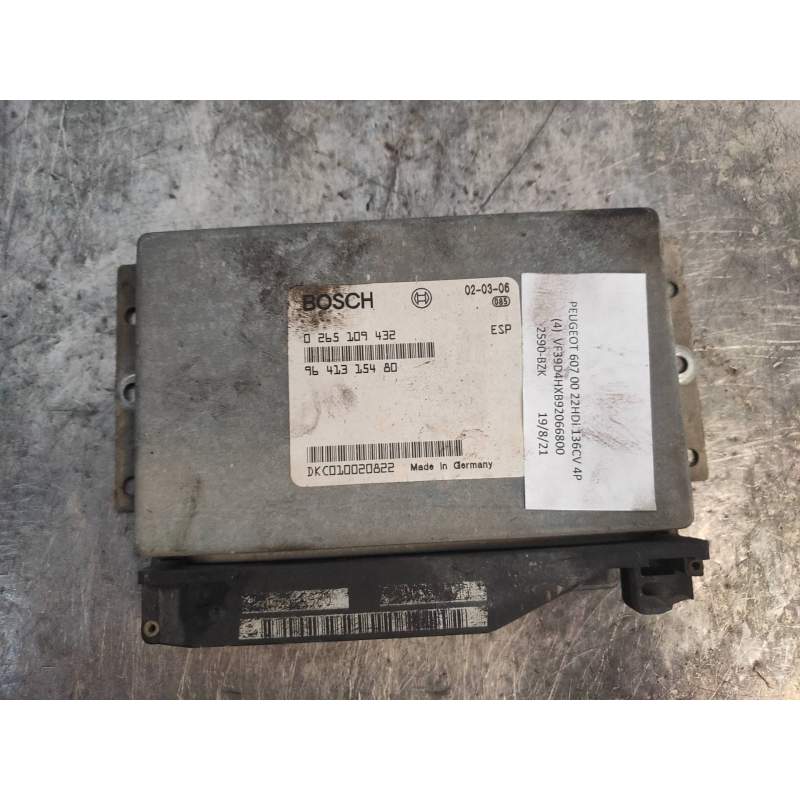 Recambio de centralita abs para peugeot 607 (s1) pack referencia OEM IAM 0265109432 9641315480 2000