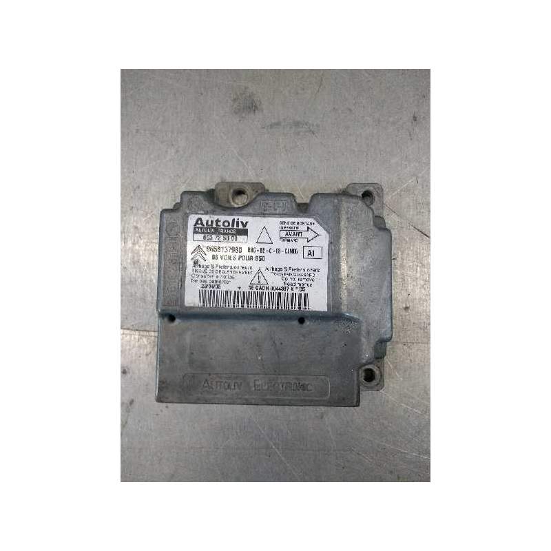 Recambio de centralita airbag para citroën c4 coupe vtr referencia OEM IAM 603725800 9658137980 B50 2004
