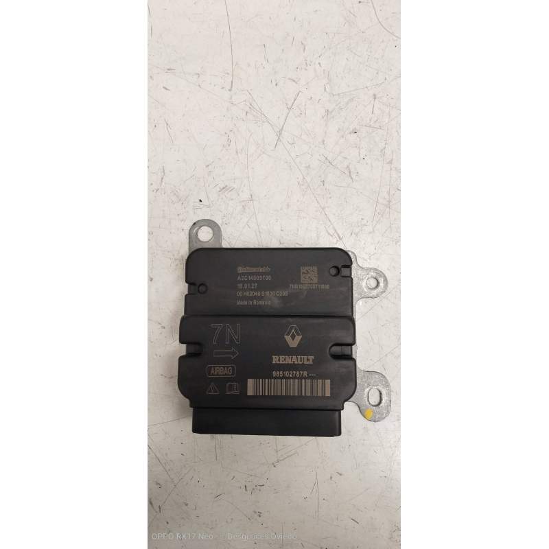 Recambio de centralita airbag para dacia sandero stepway referencia OEM IAM 985102787R A2C14003700 