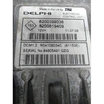 CENTRALITA MOTOR UCE R0410B034C 8200399038 8200619409 81153E