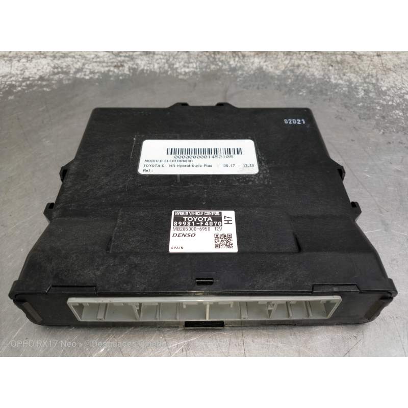 Recambio de modulo electronico para toyota c-hr hybrid style plus referencia OEM IAM 89981F4070 MB2850006950 