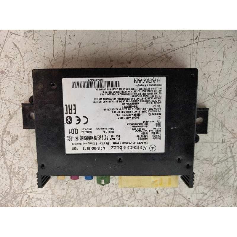 Recambio de modulo electronico para mercedes-benz clase glc (w253) glc 220 d 4matic referencia OEM IAM A2139008013 A21390195 