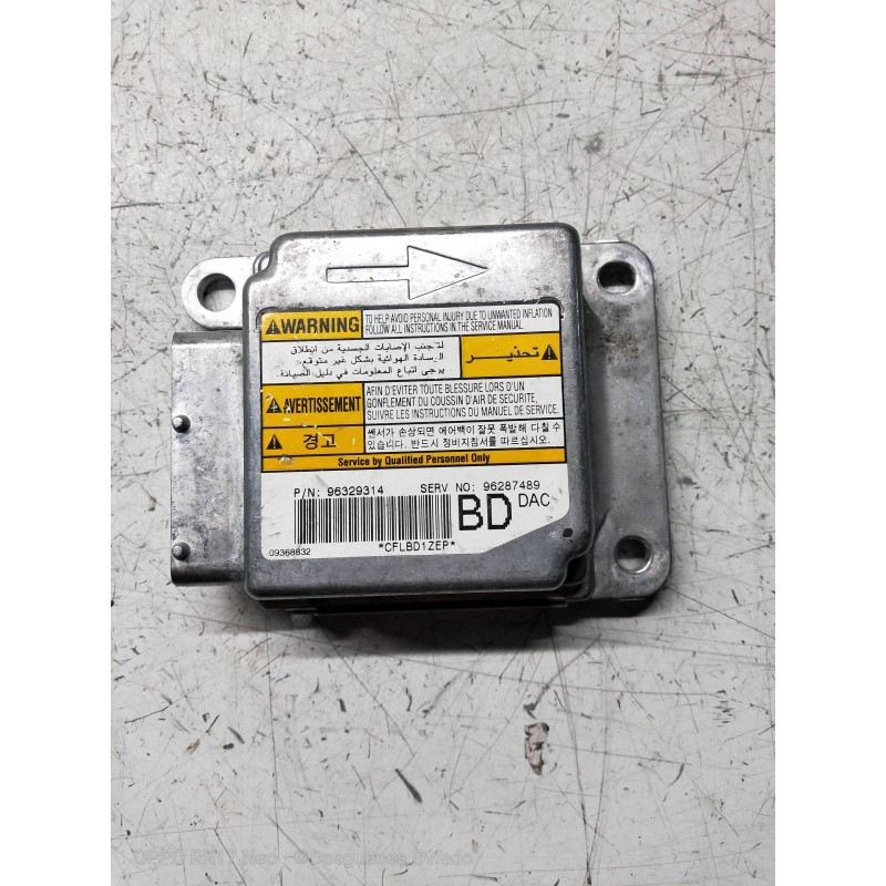 Recambio de centralita airbag para daewoo nubira wagon 1.6 cat referencia OEM IAM 96329314  