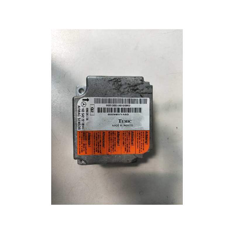 Recambio de centralita airbag para mercedes-benz clase m (w163) 400 cdi (163.128) referencia OEM IAM 1635422218 D9V1J18A52D 