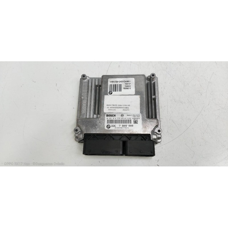 Recambio de centralita motor uce para bmw serie 3 berlina (e90) 320d referencia OEM IAM 0281014238 DDE7809000 