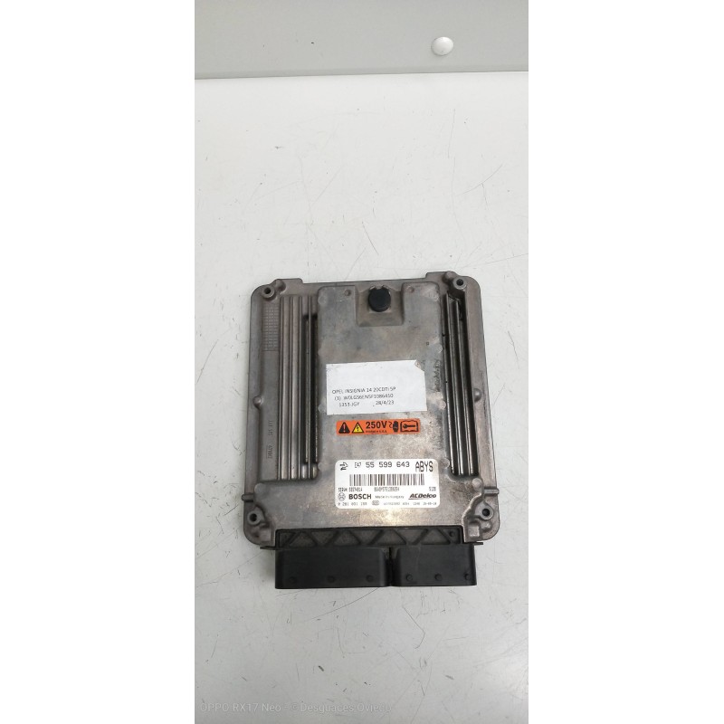 Recambio de centralita motor uce para opel insignia berlina excellence referencia OEM IAM 0281031159 55599643 