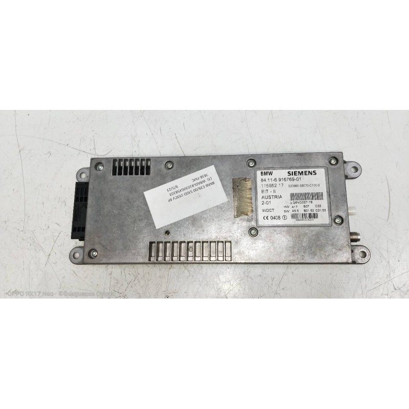 Recambio de modulo electronico para bmw serie 5 berlina (e39) 530d referencia OEM IAM 84116916769 8411691676901 