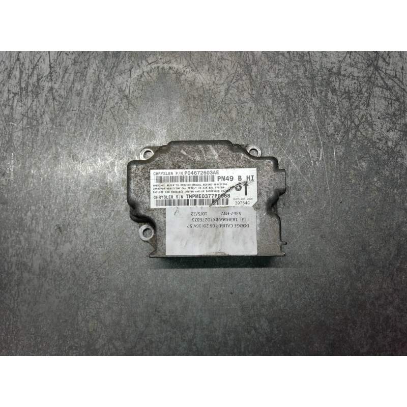 Recambio de centralita airbag para dodge caliber se referencia OEM IAM P04672603AE PM49 
