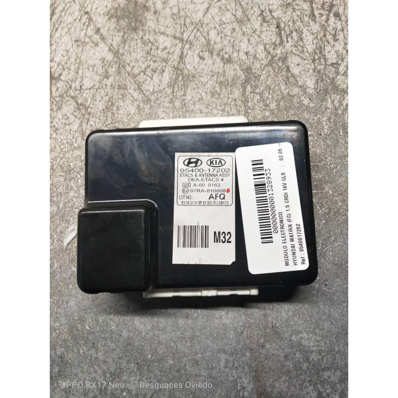 Recambio de modulo electronico para hyundai matrix (fc) 1.5 crdi 16v gls referencia OEM IAM 9540017202  