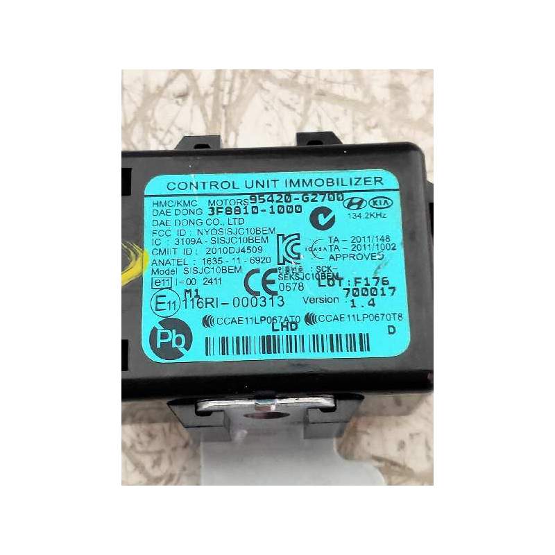 Recambio de modulo electronico para hyundai i30 (pd) style referencia OEM IAM 95420G2700 3F00101000 2016