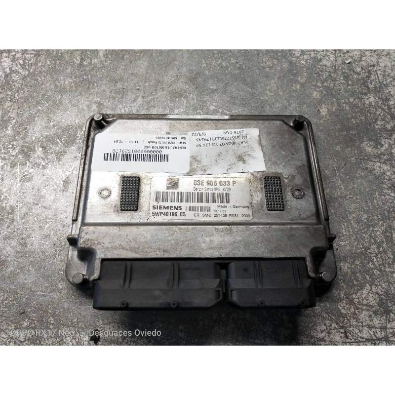 Recambio de centralita motor uce para seat ibiza (6l1) fresh referencia OEM IAM 5WP4019605 03E906033P 