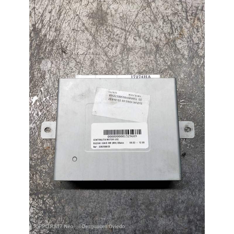Recambio de centralita motor uce para suzuki ignis rm (mh) básico referencia OEM IAM 3392086G5 086G5 J3