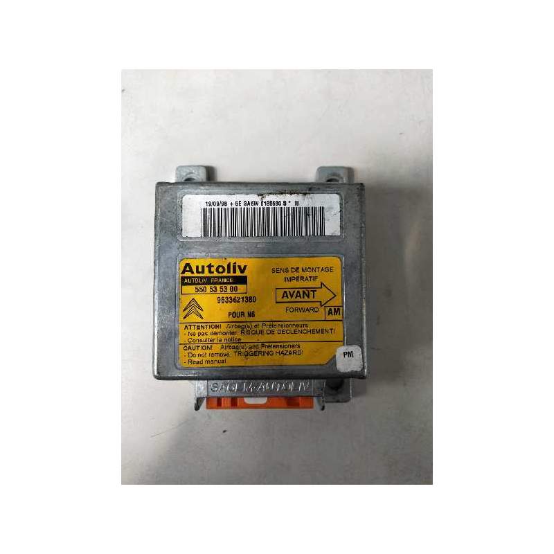 Recambio de centralita airbag para citroën xsara berlina 1.9td seduction referencia OEM IAM 550535300 9633621380 