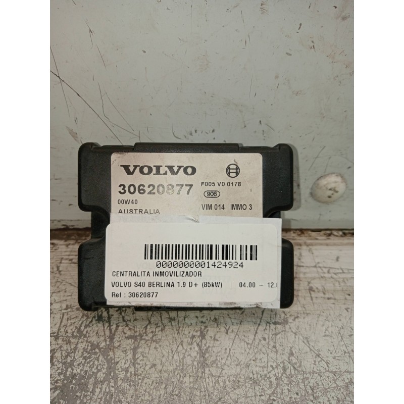 Recambio de centralita inmovilizador para volvo s40 berlina 1.9 d+ (85kw) referencia OEM IAM 30620877  