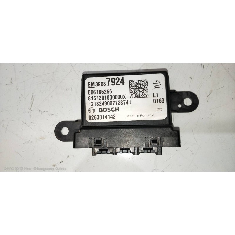 Recambio de modulo electronico para opel zafira (c) excellence start/stop referencia OEM IAM 39087924 0263014142 506186256 