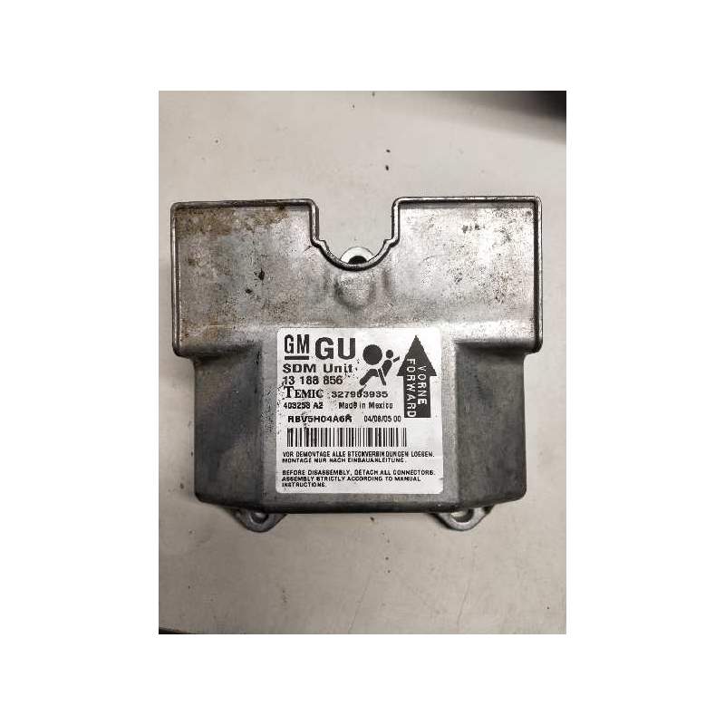 Recambio de centralita airbag para opel zafira b enjoy referencia OEM IAM 13188856 327963935 2005