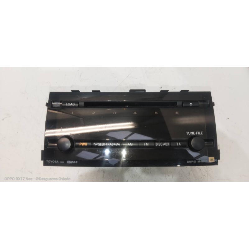 Recambio de sistema audio / radio cd para toyota prius (nhw20) basis referencia OEM IAM 8612047230  