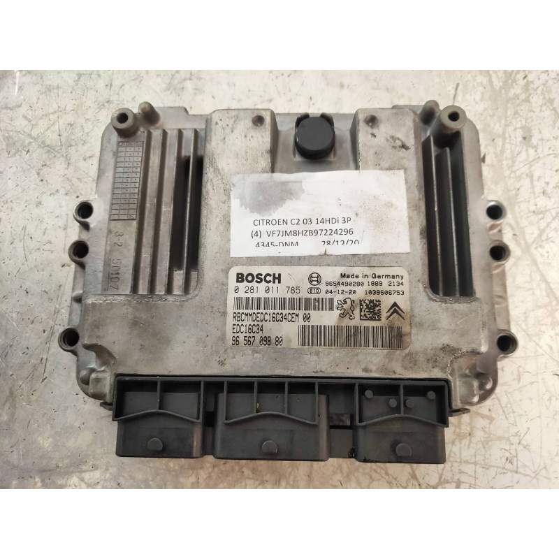 Recambio de centralita motor uce para citroën c2 furio referencia OEM IAM 0281011785 9656709880 9654490280 1039S06753 BOSCH