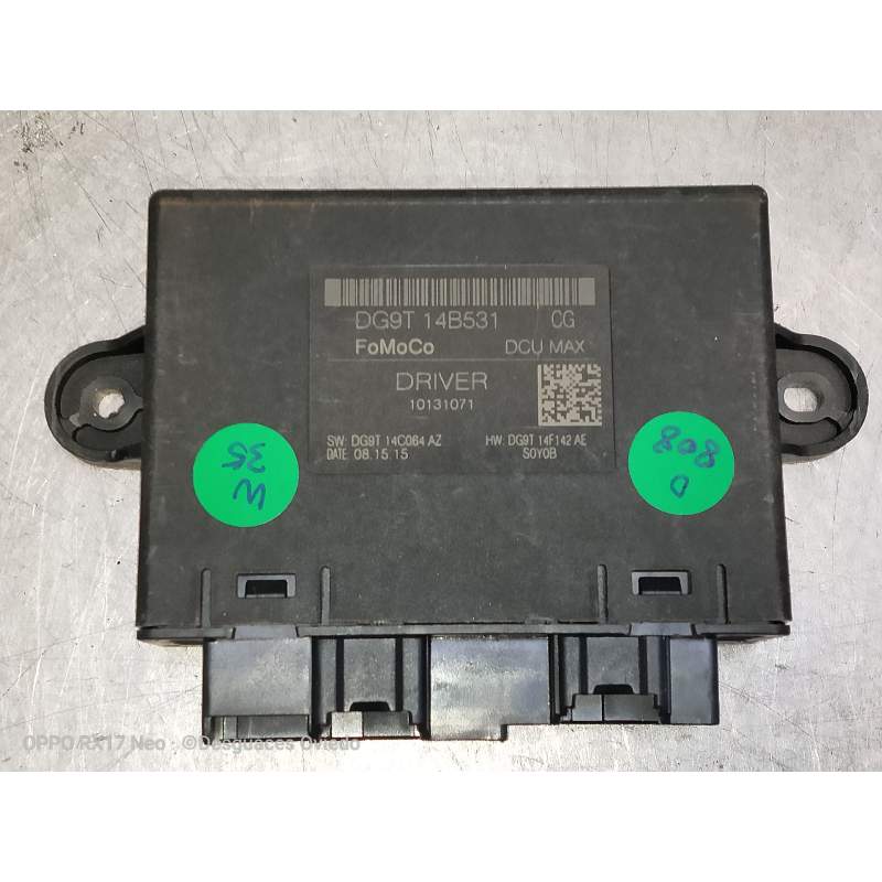 Recambio de modulo electronico para ford mondeo lim. 1.5 ecoboost cat referencia OEM IAM DG9T14B531 DELANTERO IZQUIERDA