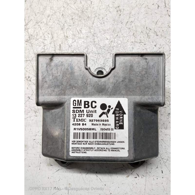 Recambio de centralita airbag para opel astra h berlina referencia OEM IAM 327963935 13227920 4208B4