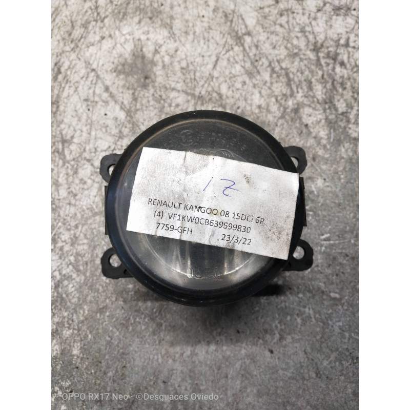 Recambio de faro antiniebla izquierdo para renault kangoo dynamique referencia OEM IAM   