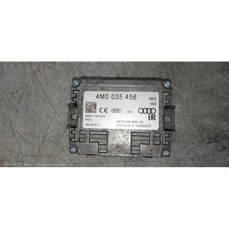 Recambio de modulo electronico para audi q7 (4m) 3.0 tdi quattro referencia OEM IAM 4M0035456  