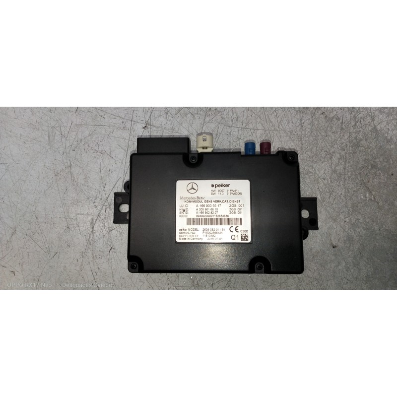 Recambio de modulo electronico para mercedes clase c (w205) lim. 2.1 cdi cat referencia OEM IAM A1669005517 A2059016810 A1669028