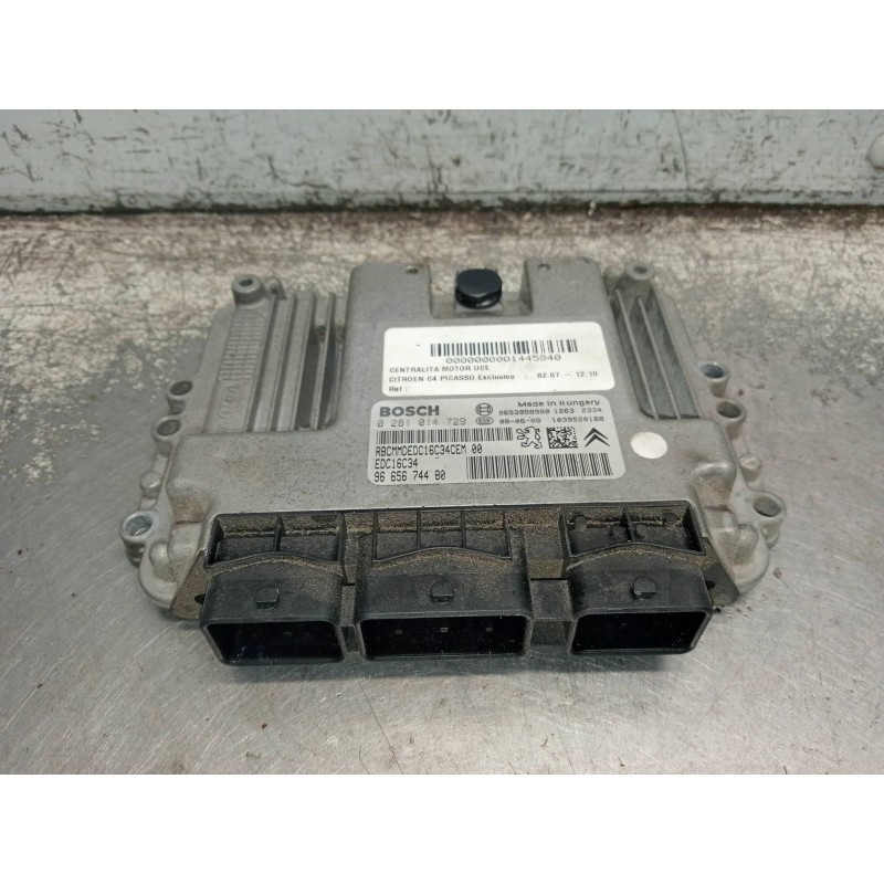 Recambio de centralita motor uce para citroen c4 picasso exclusive referencia OEM IAM 9665674480 0281014729 9653958980