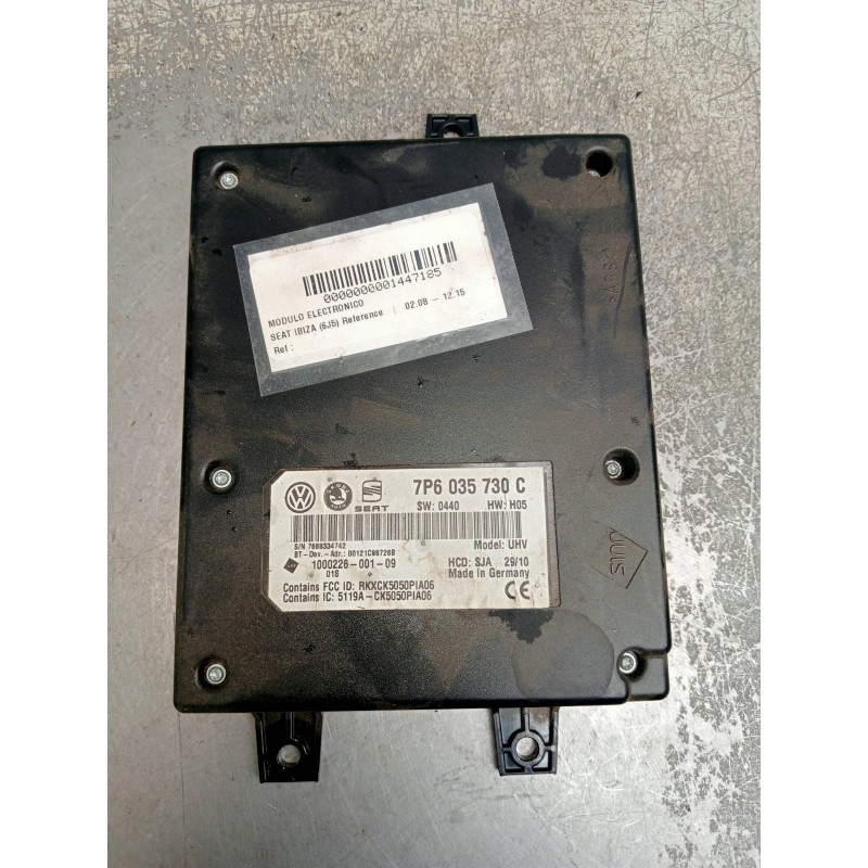 Recambio de modulo electronico para seat ibiza (6j5) reference referencia OEM IAM 7P6035730C 100022600109 