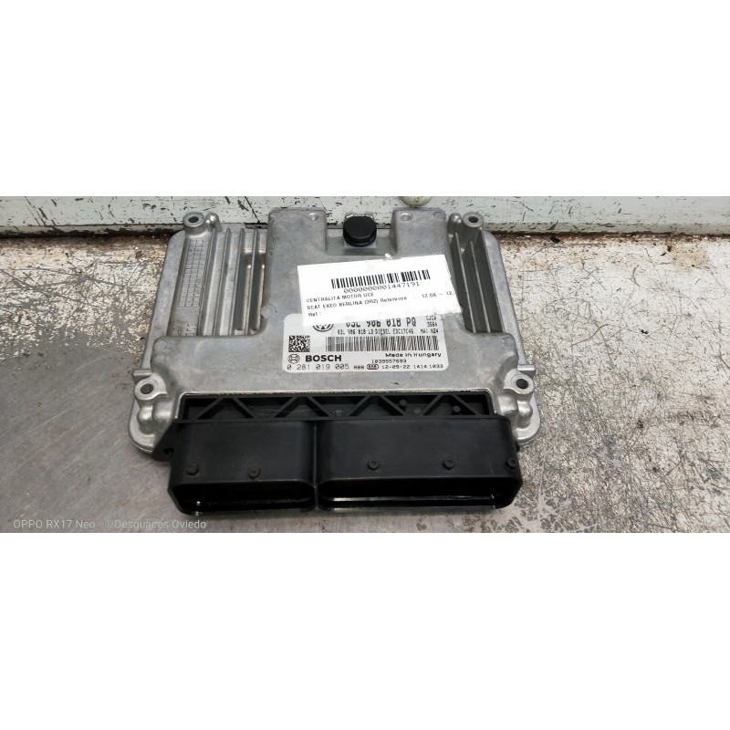 Recambio de centralita motor uce para seat exeo berlina (3r2) reference referencia OEM IAM 03L906018PQ 0281019005 