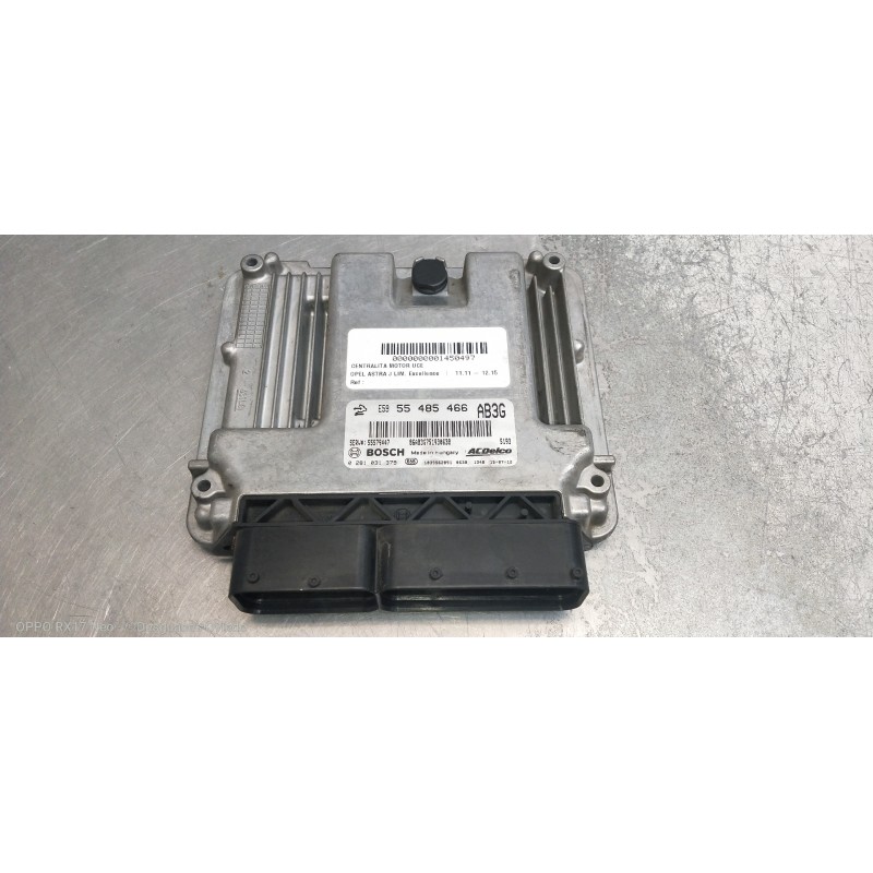 Recambio de centralita motor uce para opel astra j lim. excellence referencia OEM IAM E5955485466 86AB3G751930638 0281031379