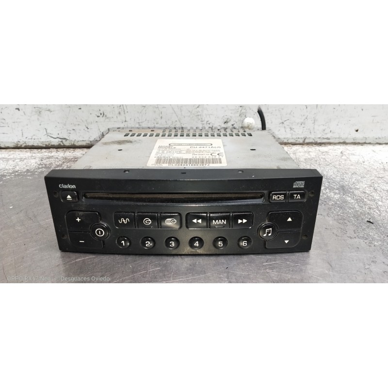 Recambio de sistema audio / radio cd para citroen c3 1.4 hdi 16v sx referencia OEM IAM PU2471AJ 96552632XT 286948745