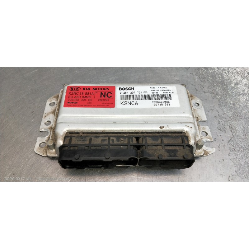 Recambio de centralita motor uce para kia shuma ii 1.6 ls berlina portón referencia OEM IAM 0261207734 1038301096 K2NC18881A