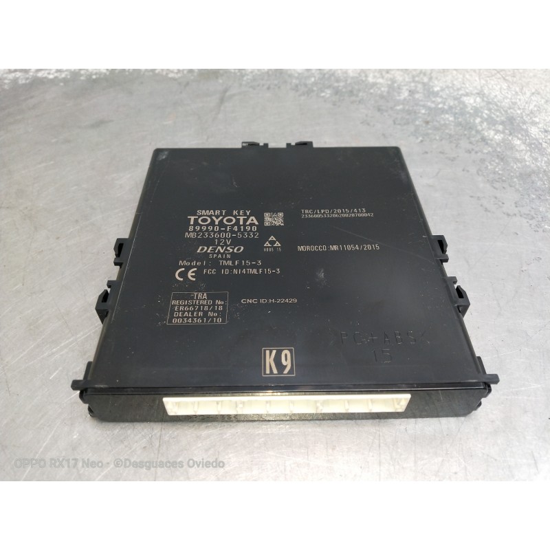 Recambio de modulo electronico para toyota c-hr hybrid style plus referencia OEM IAM 89990F4190 MB2336005332 