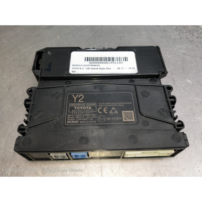 Recambio de modulo electronico para toyota c-hr hybrid style plus referencia OEM IAM 8674010030 1043486841 