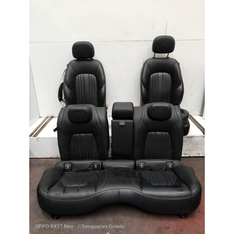 Recambio de juego asientos completo para maserati ghibli diesel referencia OEM IAM VER FOTOS INCLUIDO REPOSABRAZOS 5P
