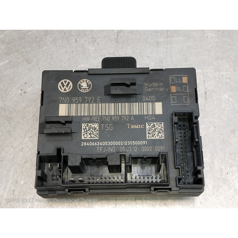 Recambio de modulo electronico para skoda yeti ambition referencia OEM IAM 7N0959792E DELANTERO DERECHA