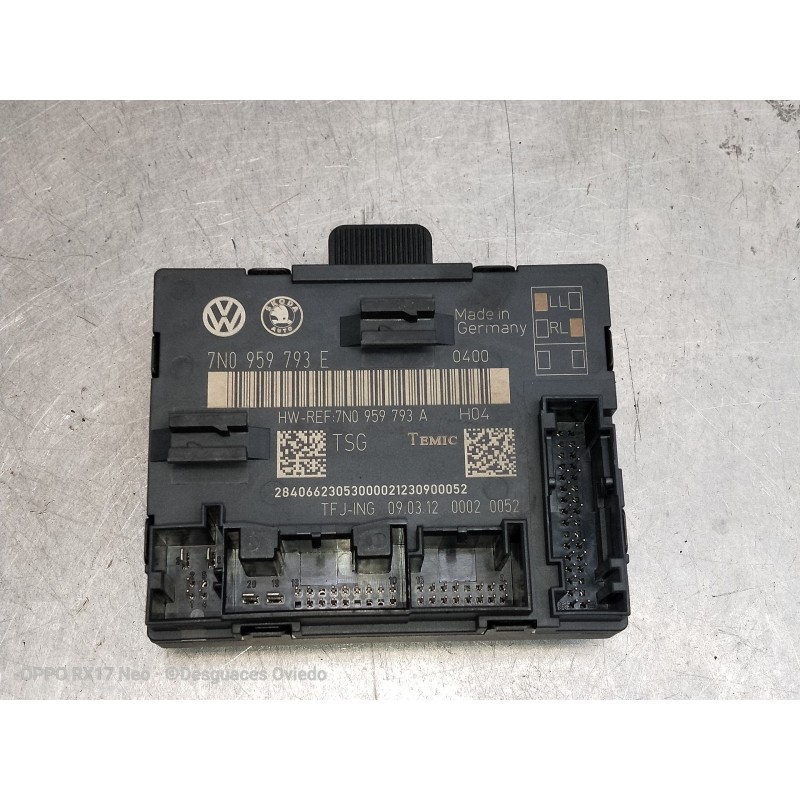 Recambio de modulo electronico para skoda yeti ambition referencia OEM IAM 7N0959793E DELANTERO IZQUIERDA