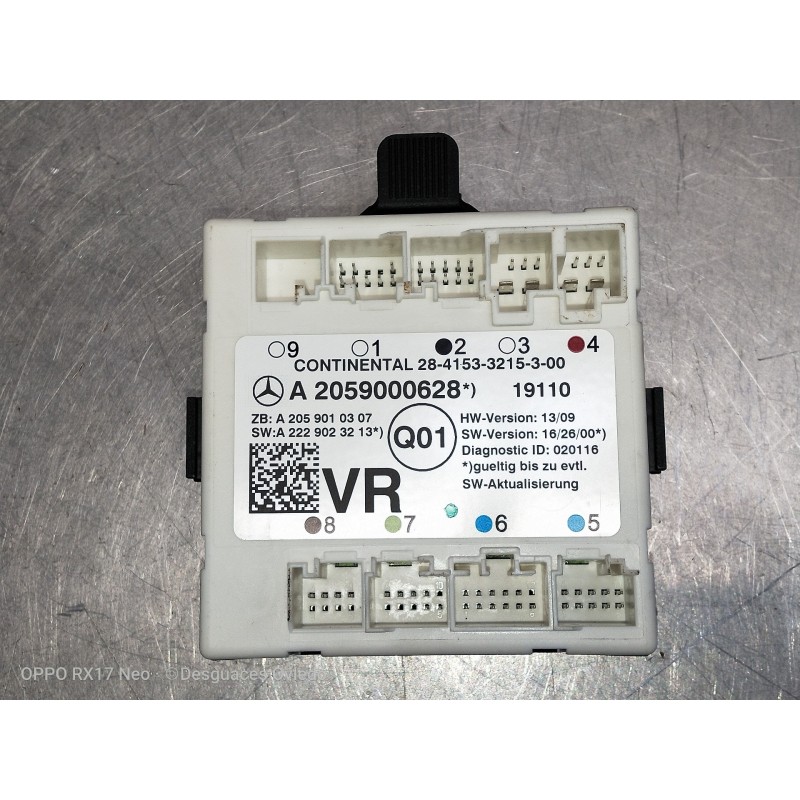 Recambio de modulo electronico para mercedes clase glc (w253) glc 220 d 4matic referencia OEM IAM A2059000628 2841533215300 DELA