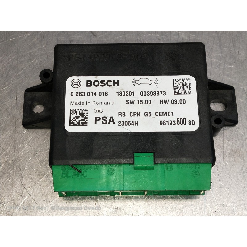 Recambio de modulo electronico para peugeot 3008 referencia OEM IAM 0263014016 9819360080 