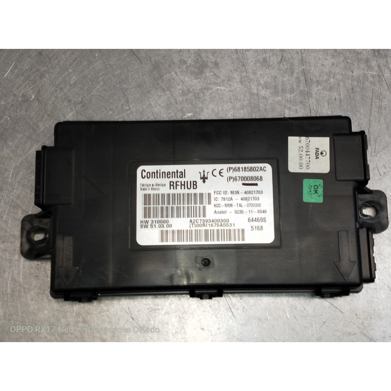 Recambio de modulo electronico para maserati ghibli diesel referencia OEM IAM 68185802AC 670008068 A2C7393400300