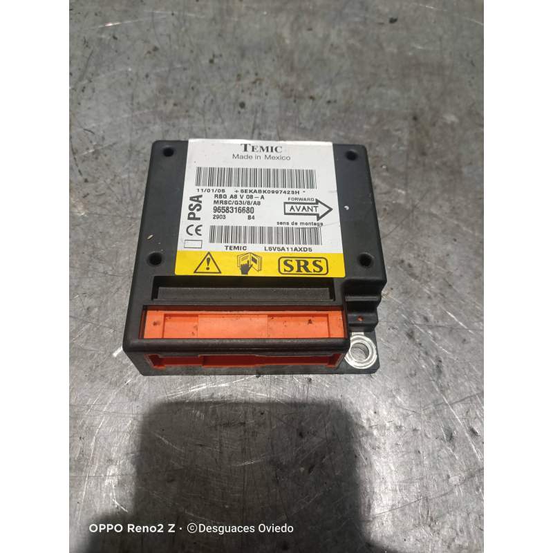Recambio de centralita airbag para citroën c3 1.4 hdi sx plus referencia OEM IAM 9658316680  2002