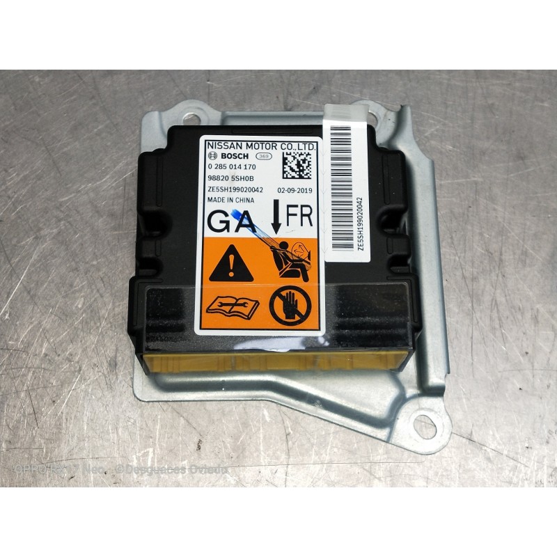 Recambio de centralita airbag para nissan leaf 2 zero edition referencia OEM IAM 0285014170 988205SH0B ZE5SH199020042