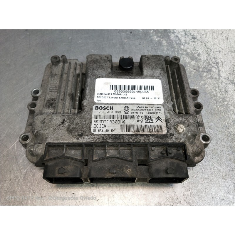 Recambio de centralita motor uce para peugeot expert kasten furg. referencia OEM IAM 9664356980 0281013869 9653958980